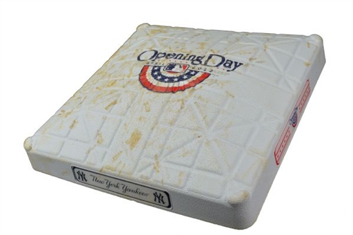 2012 Opening Day Game Used First Base From Yankee Stadium (MLB AUTH)